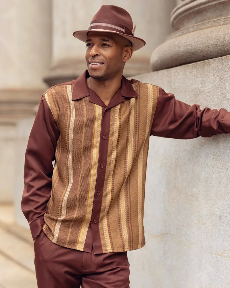 Brown Fall Winter 2026 walking suit