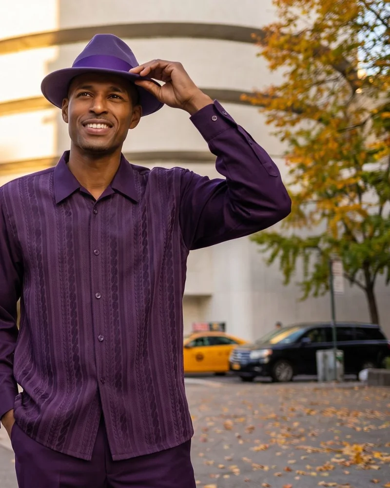 Purple Fall Winter 2026 walking suit