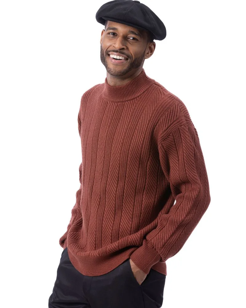 Textured Fall Winter 2026 cable sweater